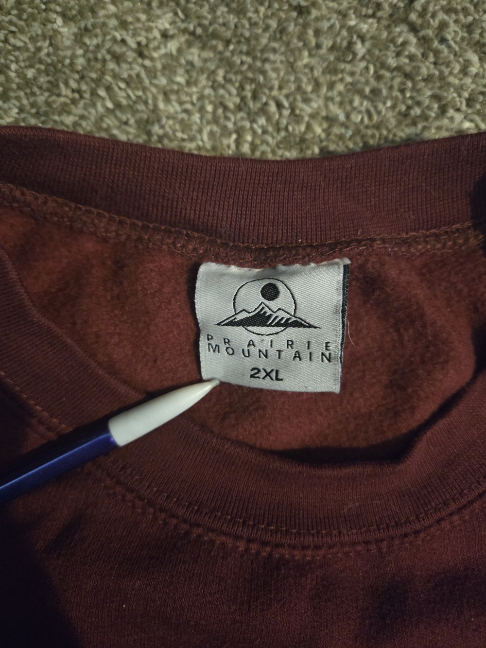 Myrtle Beach South Carolina Maroon Crewneck Sweatshirt - Classic Pullover - Picture 2 of 3
